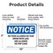 Signmission No Food Allowed On Turf Drinks With Lids, 10 in W x Rectangle, Aluminum OS-2PACK-NS-A-710-L-14556 - alternate 2
